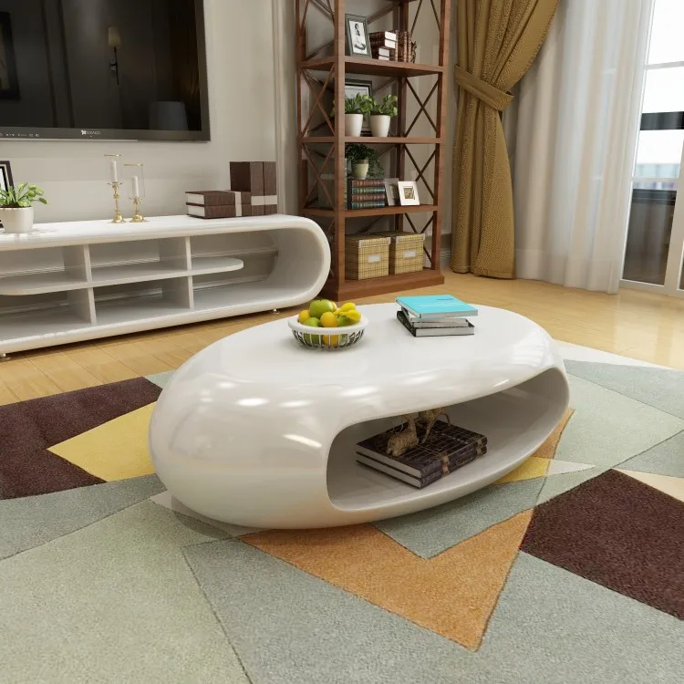 طاولة القهوة على شكل بيضة أثاث الفن العام طاولة القهوة غرفة المعيشة حديقة الأسرة طاولة القهوة في الهواء الطلق