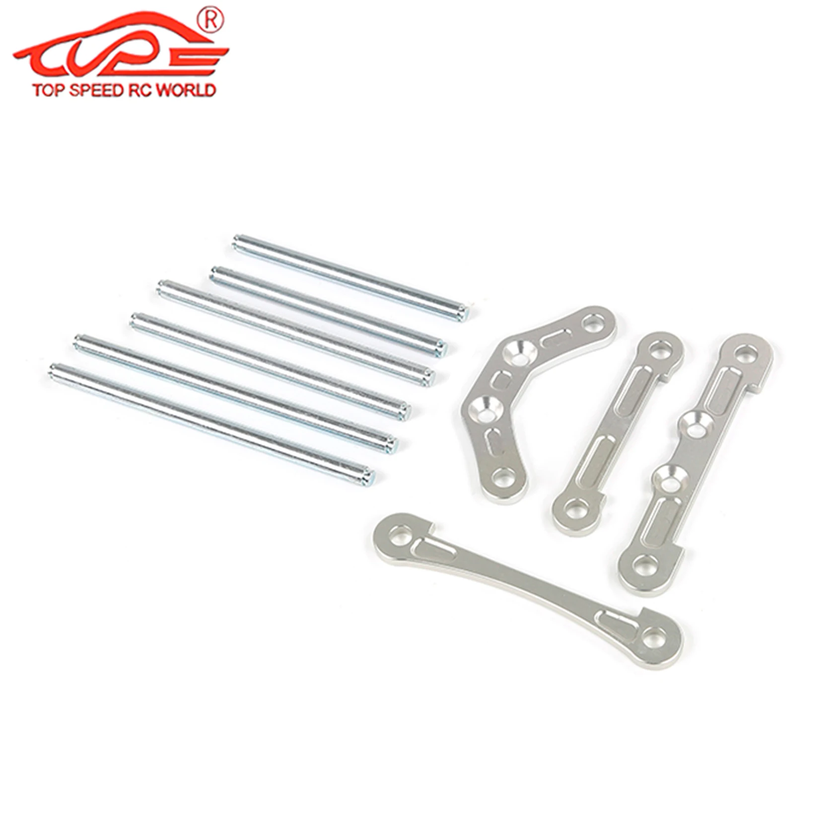 Metalowe elementy pozycjonujące sworznie wału wahacza przedniego i tylnego zawieszenia do tuningu samochodów RC 1/5 HPI Rovan King Motor BAJA 5B 5T 5SC