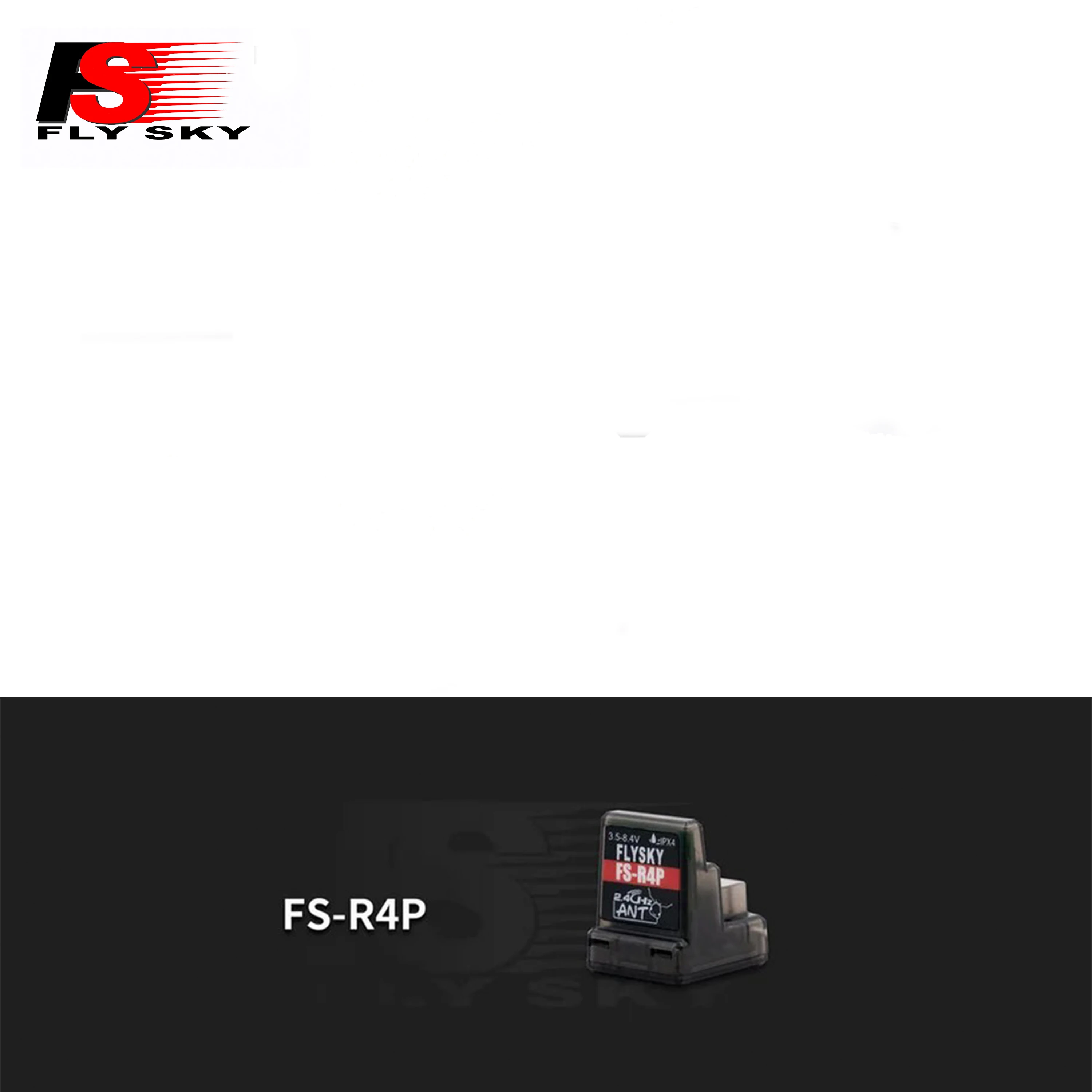 

FLYSKY FS-R4P 1/2/4PCS 4CH 2.4G Built-in Single Antenna 3.5-8.4V Receiver for RC Car Transmitter Remote Control FS-G7P ST8