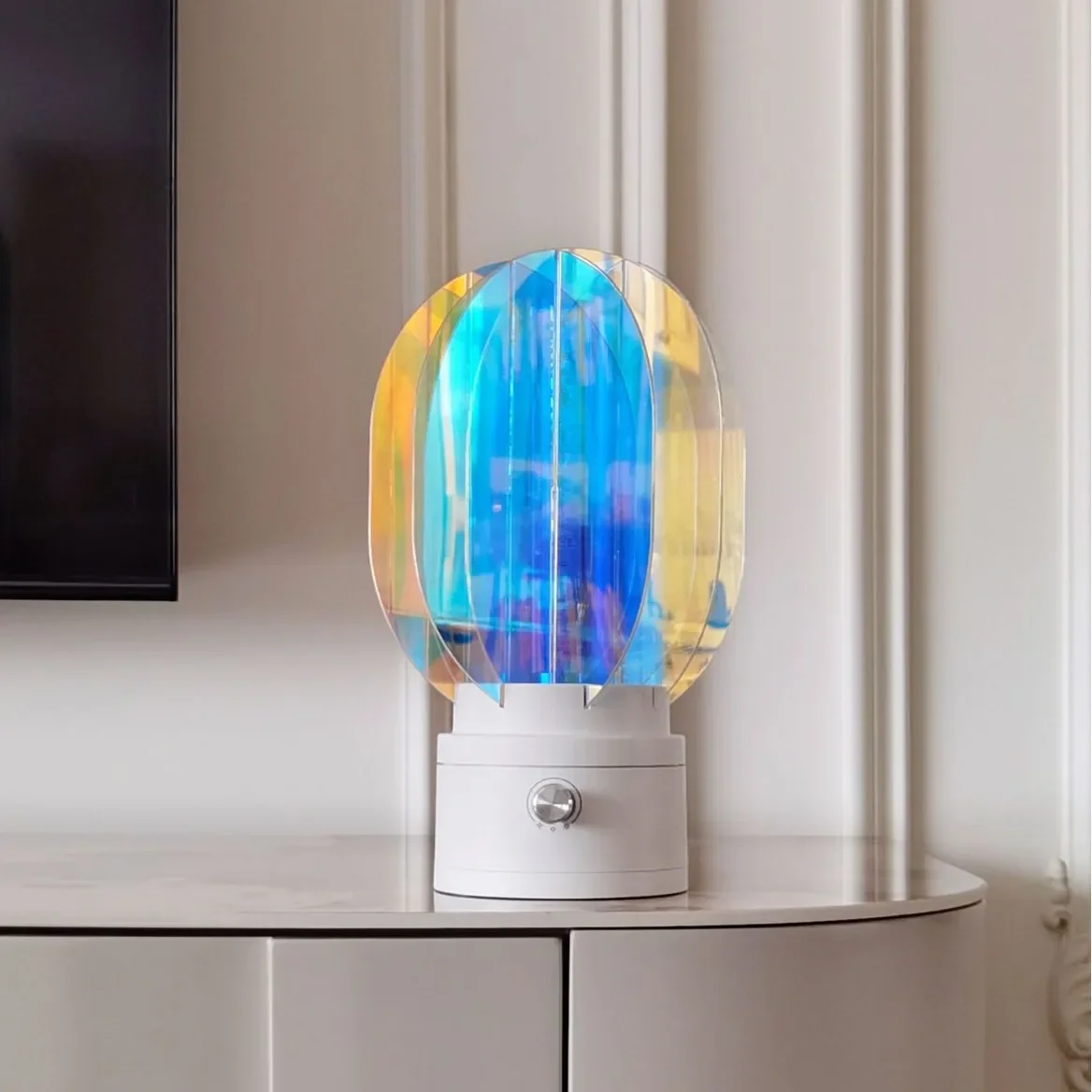 مصباح طاولة على شكل فطر - مصباح بجانب السرير بتصميم دنماركي حديث | مصباح منضدة آرت ديكو باللون البرتقالي لغرفة النوم #6