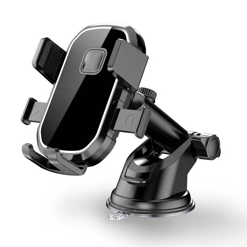 Car navigation holder retractable buckle gravity support center console car windshield multi-functional mobile phone holder