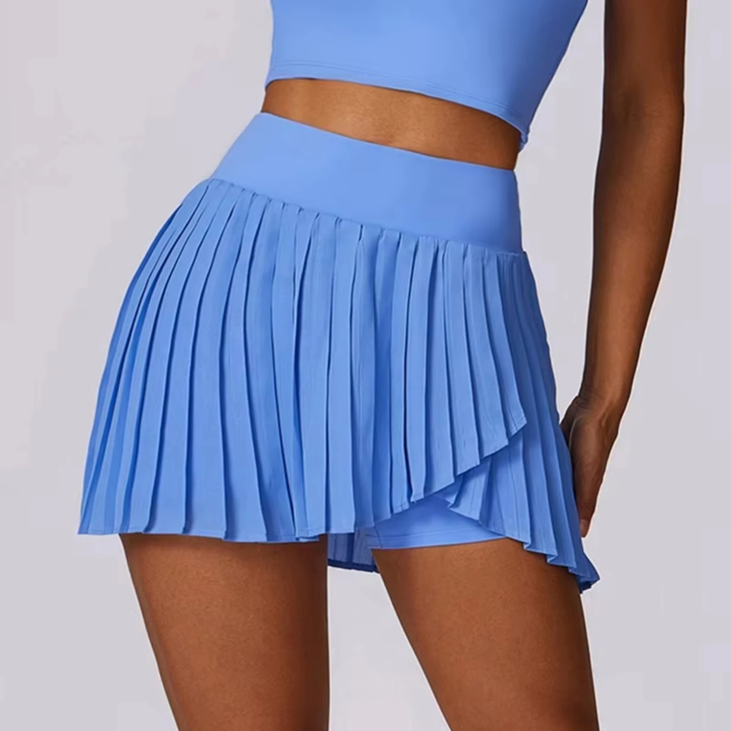 Girl Pleated Sports Skirts Dancing Golf Tennis Skirt  Women Gym Workout Fitness Shorts High Waist Running Skort