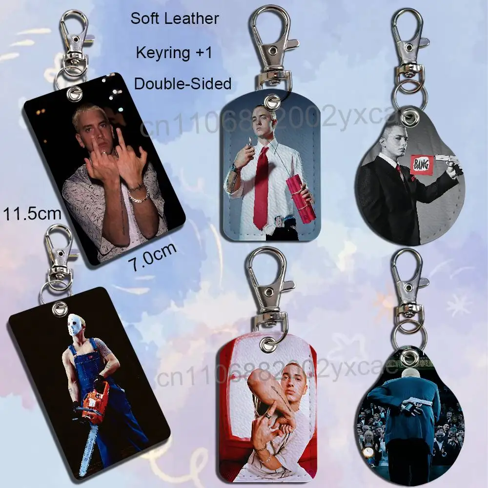Lose Yourself Slim Shady Rap God Eminem Keychain Holder Suitable For Subway Bank Card Bus Card Case Badge Holder Wallet Card