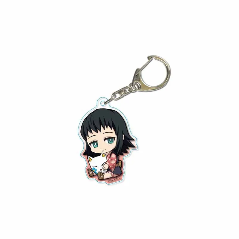 Anime Dämon kimetsu keine yaiba Cosplay Schlüssel Kette Acryl Slayer Kawaii Schlüsselanhänger Rucksack Anhänger Schlüssel Ring Zubehör Geschenk