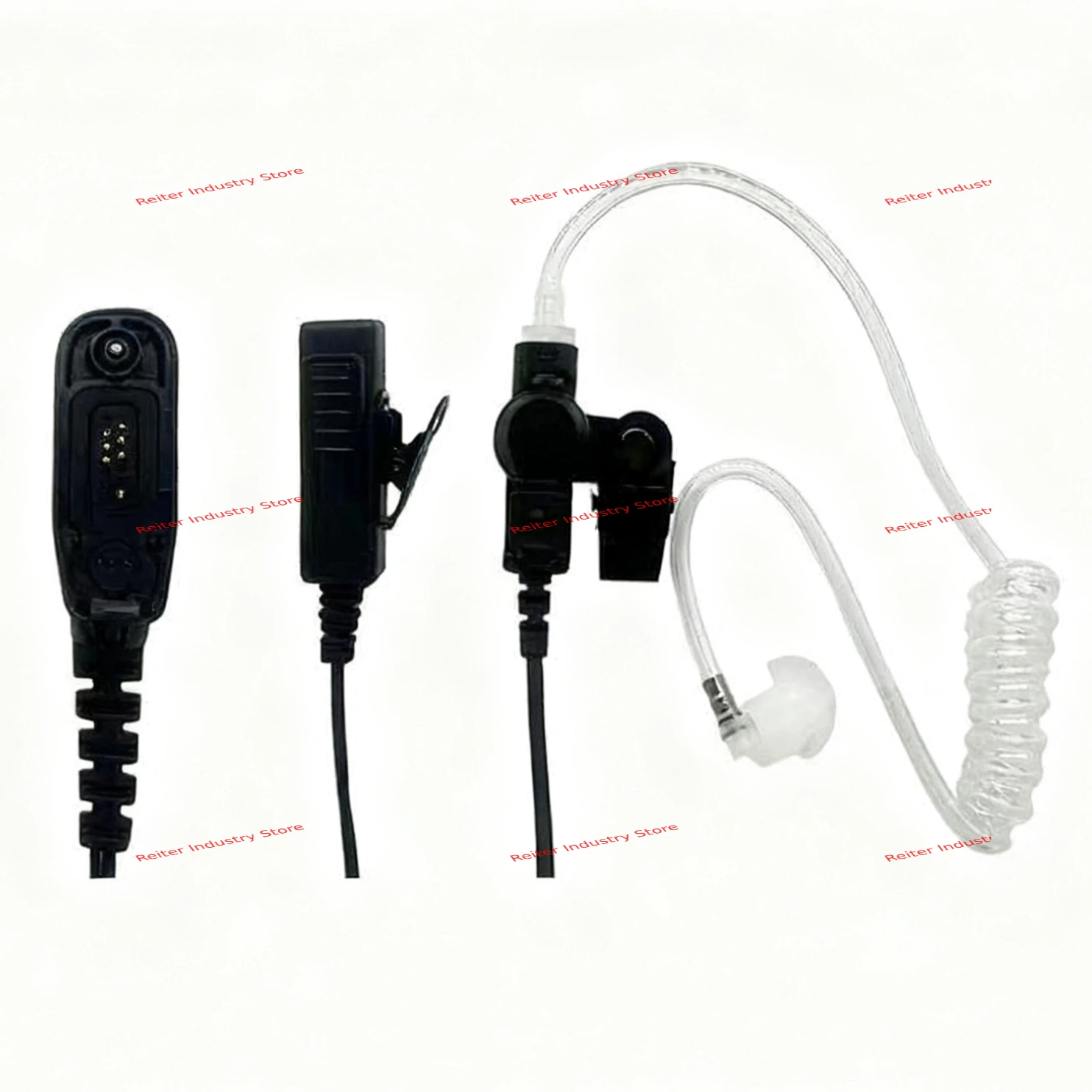 1Pcs Air Tube Earpiece Microphone PTT Headset For DP3400 DP3601 DP4401 DP4601e DP4800 DP4801e DGP4150 Walkie Talkie Accessories