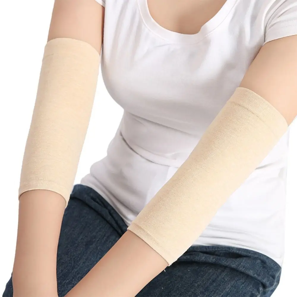 Sport Arm Bandage Absorb Sweat Masking Scar Cotton Elbow Brace Elbow Protective Pad Cover Up Tattoo Elbow Support Arm Sleeve