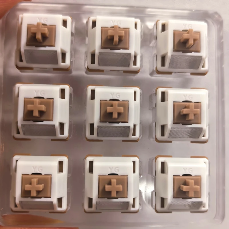 HMX Macchiato V2 Switch Custom HIFI Linear Mahjong Sounds 5 Pins 37g 42g 50g Long Key Travel For Mechanical Keyboard Accessories