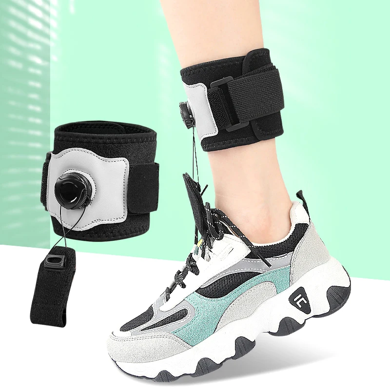 1Pcs AFO Foot Drop Lifting Up Brace Knob Adjustable Left Right Foot Drop Orthosis Brace Support for Walking with Shoes