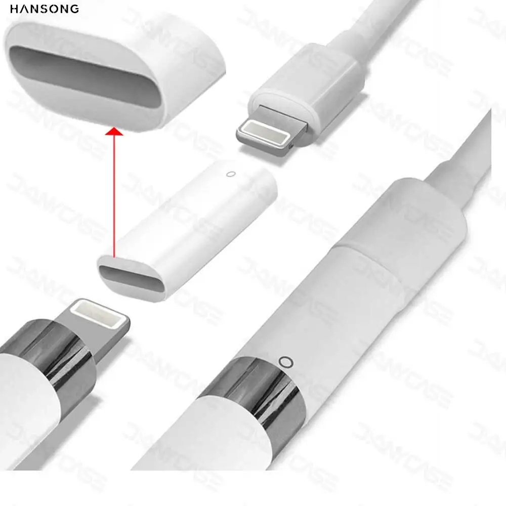 Connector Charger for Apple Pencil 1st Generation Adapter Charging Cable Cord for Apple iPad Pro Pencil Easy Charge Accessories