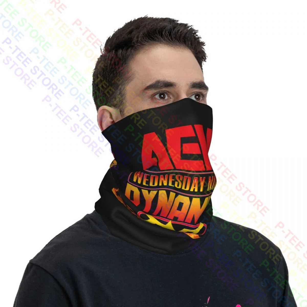 Aew Mittwoch Nacht Dynamit Tnt Hals Gamasche Bandana Schal Gesicht Maske Wärmer Staubdicht Hohe Qualität