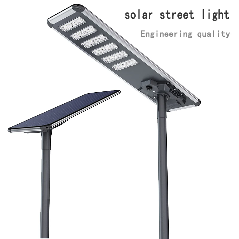 Installation Pedestrian Road Lamp 150 200 250 300 watt All In One Solar Led Street Light