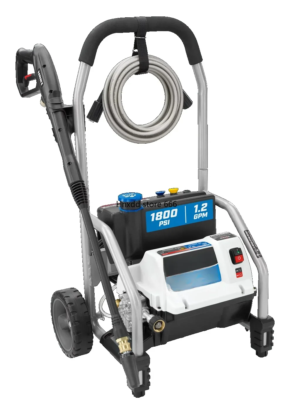 Electric Pressure Washer 1800 PSI at 1.2 GPM Durable hand truck frame Up to 50% more cleaning power with turbo nozzle