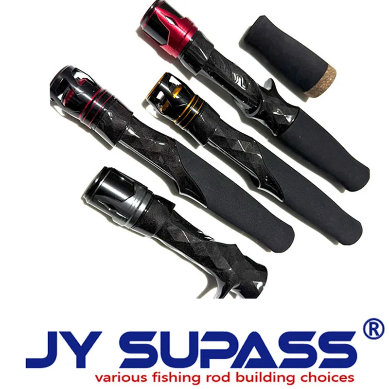 JY SUPASS bms-bmc fishing rod custom carbon Reel Seat handle set DIY fishing rod reelseat custom