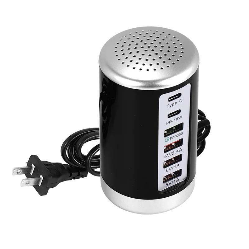 

Высокое качество-USB-концентратор для быстрой зарядки, 65 Вт, быстрая зарядка QC3.0, мульти-6-портовое зарядное устройство USB Type C PD, зарядная станция, вилка стандарта США