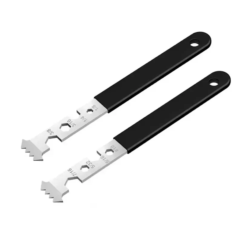Prying Brick Tool with Micro-tooth Double Hook Hexagonal Wrench Garden Paving Brick Replacement Tool Repair