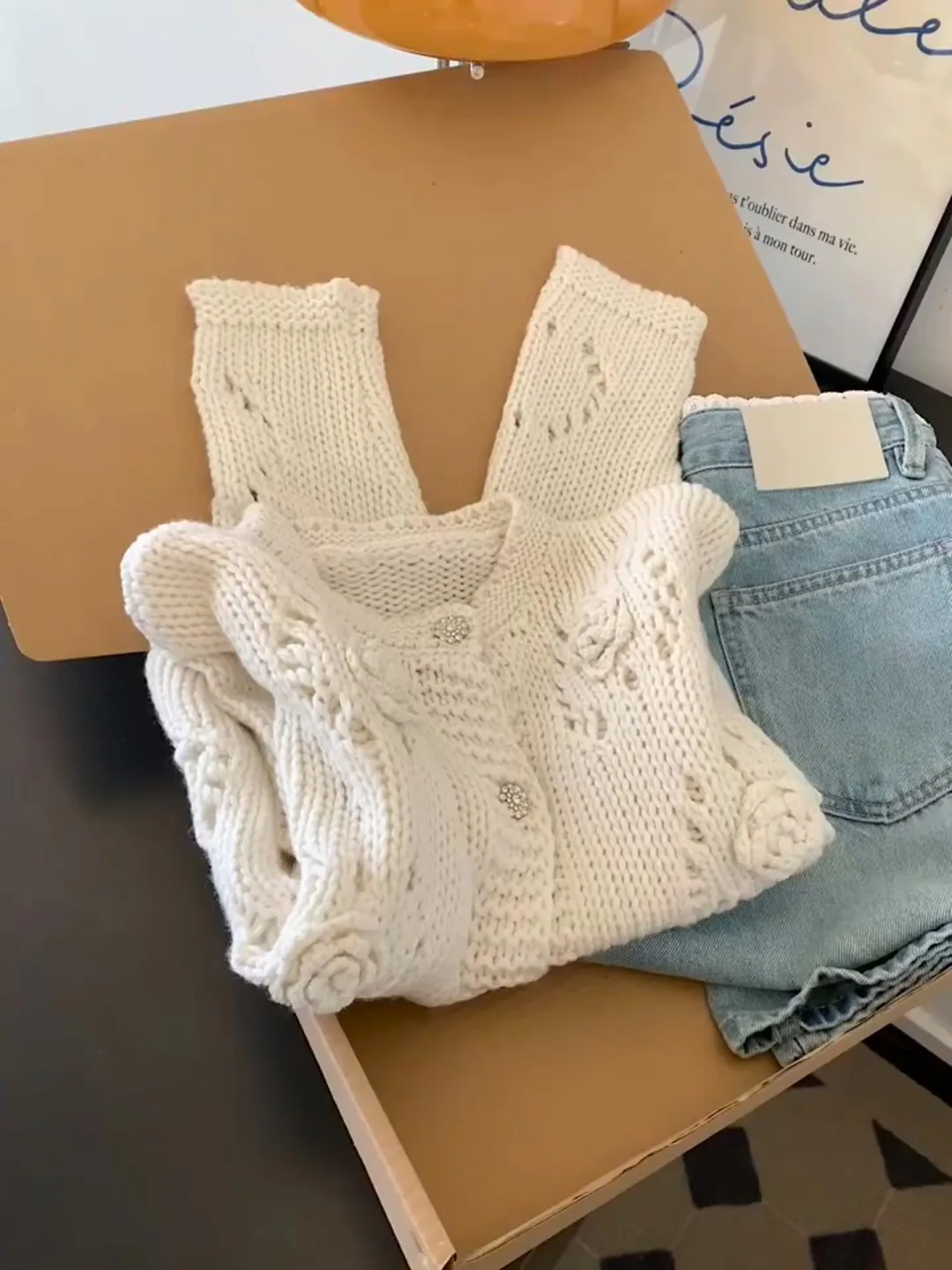 

Новый женский вязаный свитер на осень-зиму, мягкий, с ажурным узором, длинный, повседневный, для ношения под одеждой