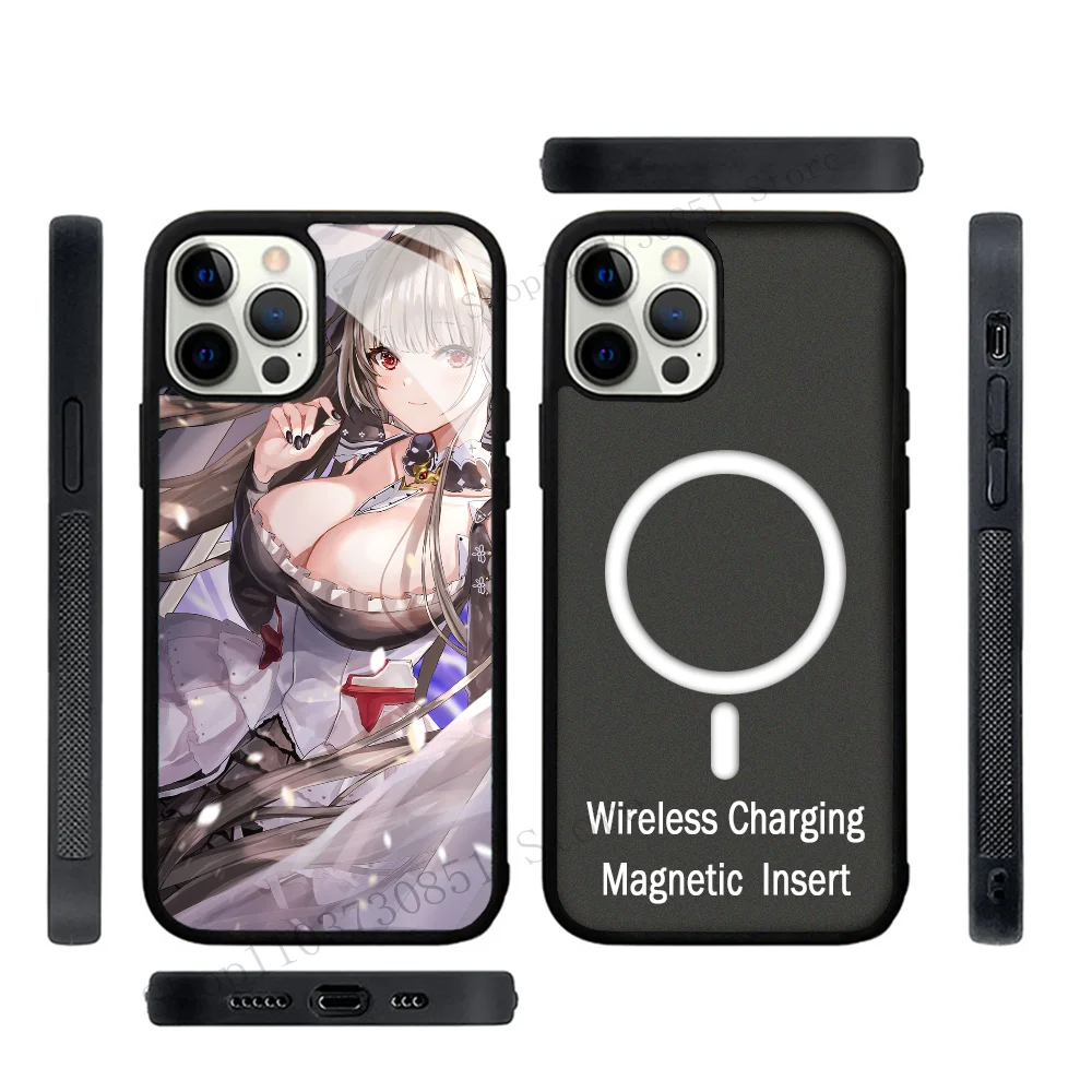 Game Anime Azur Lane Formidable Phone Case Strong Magnetic For IPhone 15 14 13 Pro Max 11 12 Mini Alex Mirror For Magsafe