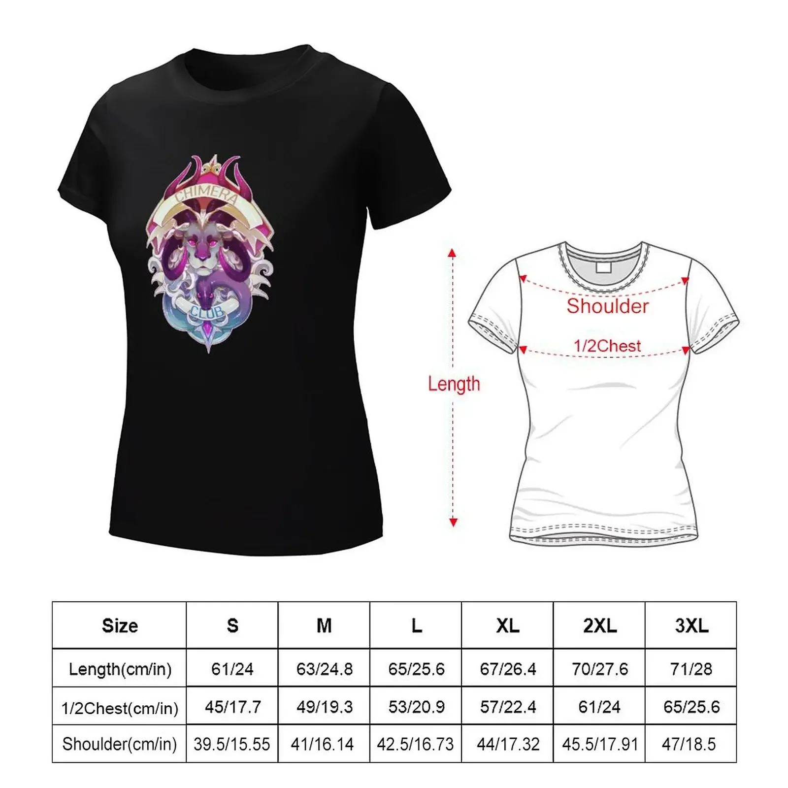 Chimäre Unterstützer T-Shirt Kawaii Kleidung weibliche Kleidung Sommer Tops T-Shirts für Frauen