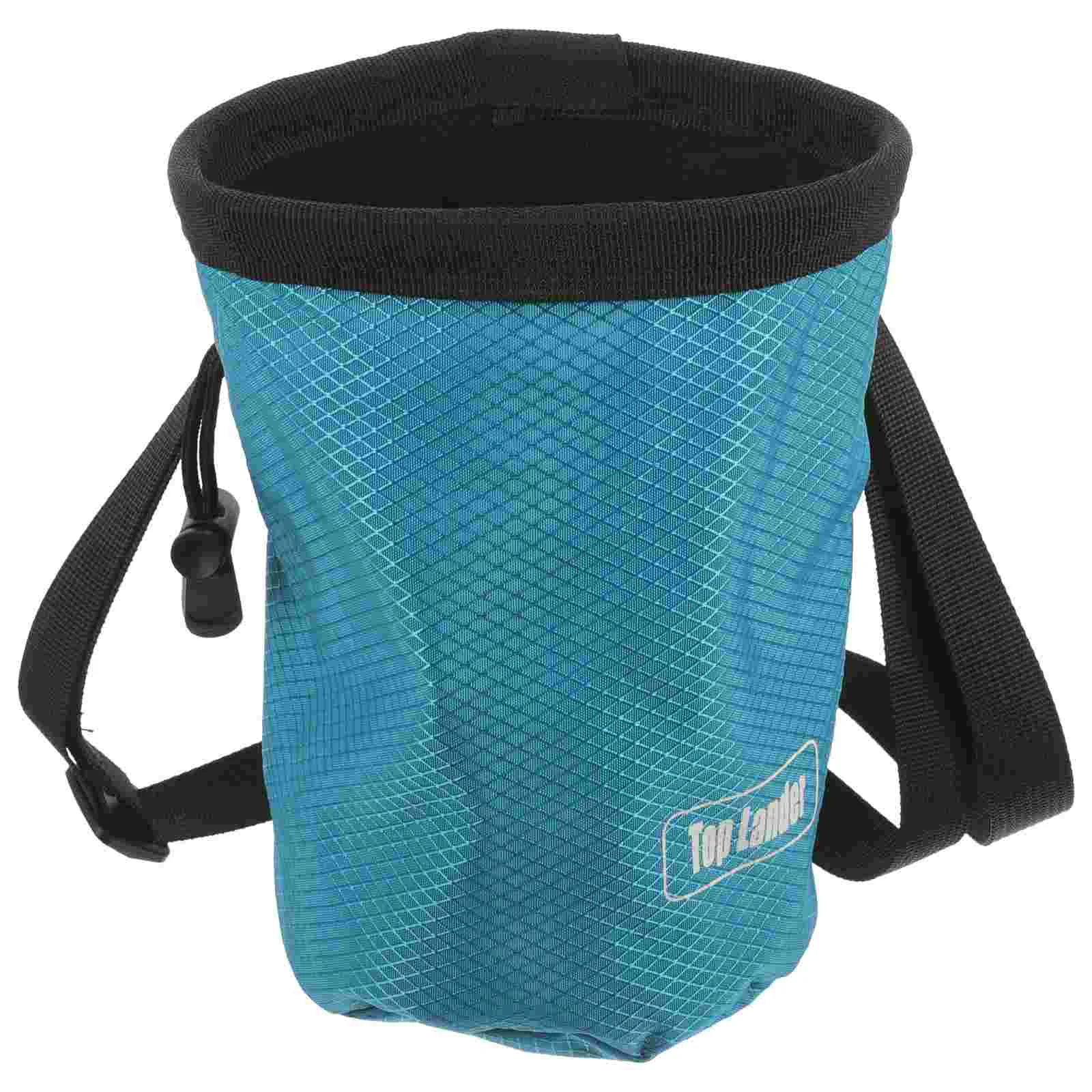 Rock Climbing Bag Hiking Bouldering Chalk Large Capacity Blue Fitness