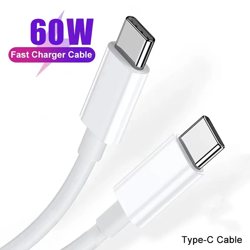 PD 60W USB C zu USB Typ C Kabel für iPhone 16 15 Serie USB C PD Schnellladekabel USB-C Typ C Kabel für Samsung Xiaomi Huawei