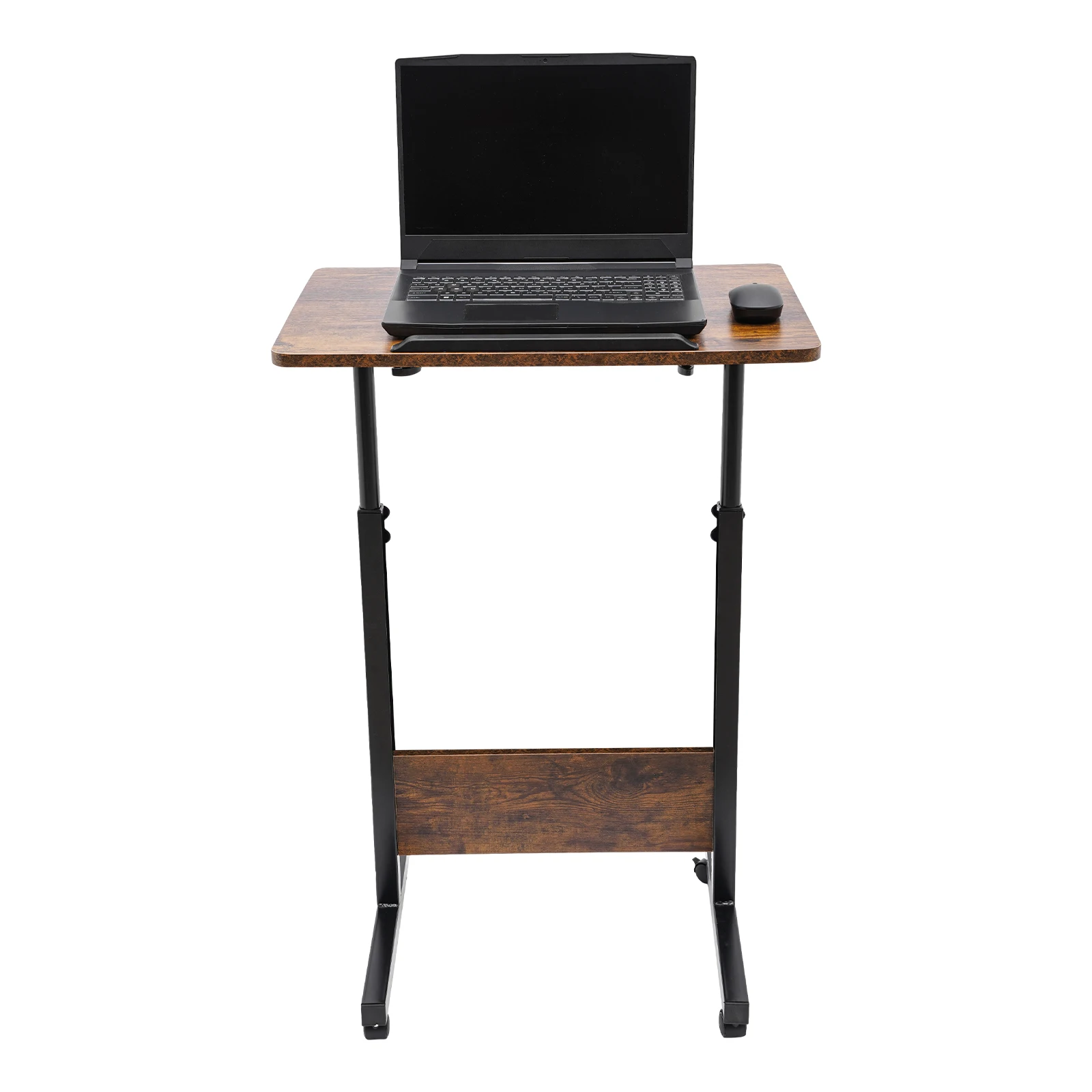 

24*16in Standing Desk, Height Tilt Adjustment Laptop Desk, Rolling Computer Stand with Lockable Swivel Wheel