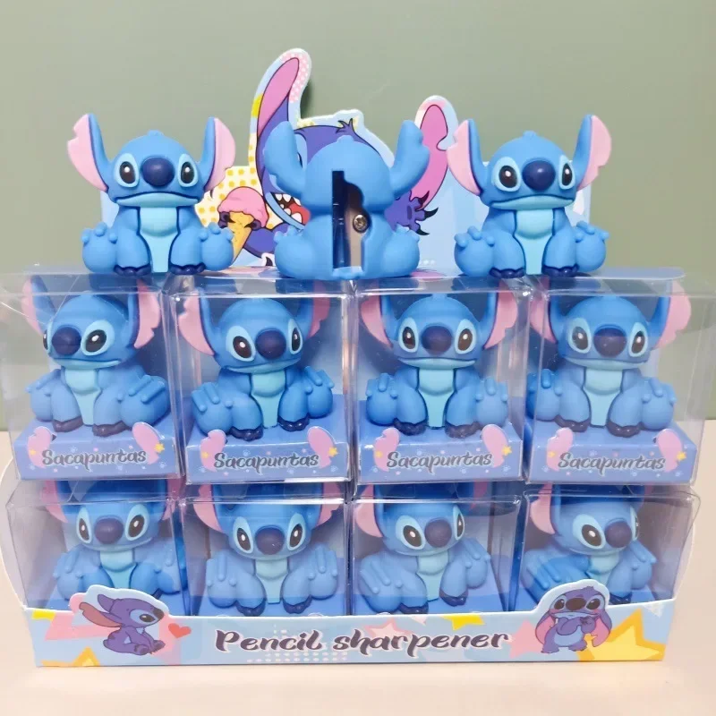 Disney-Sacapuntas de Anime Lilo & Stitch para estudiantes, artículos de papelería escolar, regalos