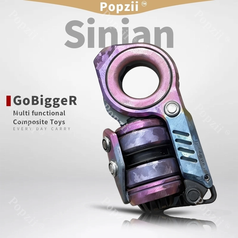 

Многофункциональное декомпрессионное кольцо-игрушка GoBiggeR Storm из титанового сплава: DIY-молоток, резак, EDC-слайдер, механическое кольцо для пальцев