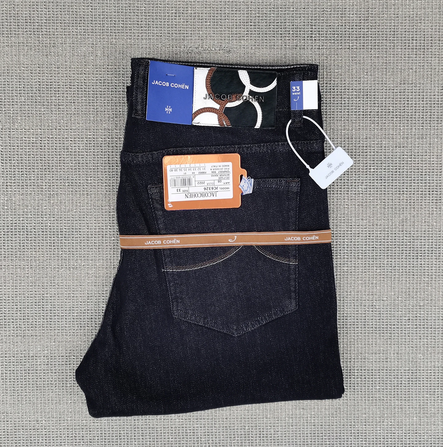 OECHSLI Jeans Thick Cotton Men 2026 Autumn Winter new embroidery comfortable fashion quality straight Big size 30-40 long Pants
