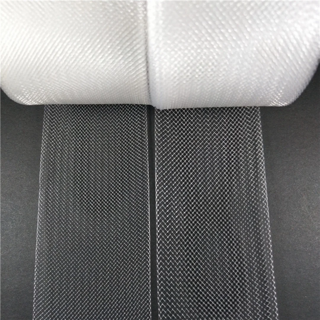 50 Yards Multi-Color Stretch Horsehair Braid Elastic Crinoline Mesh Trim Sewing Accessories for Wedding Dress Skirt Hat Making
