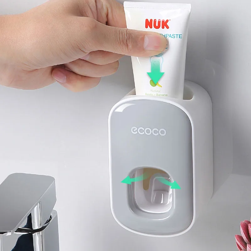 Bathroom Accessories Set Automatic Toothpaste Dispenser Toothpaste Squeezer Wall Mount Toothpaste Holder Tooth Paste Squeezer