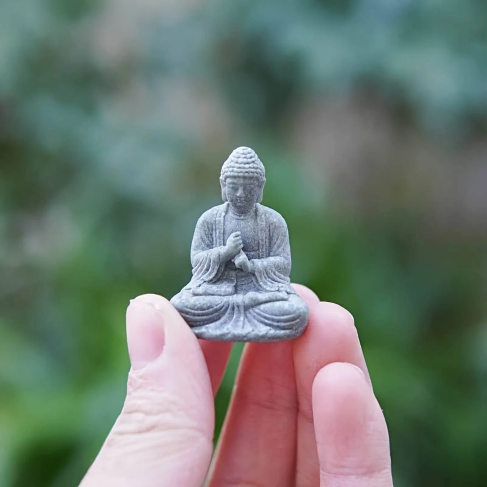 Statuette de Bouddha miniature en résine, mini-ornement pour les amateurs de bonsaï, terrarium, décoration de table