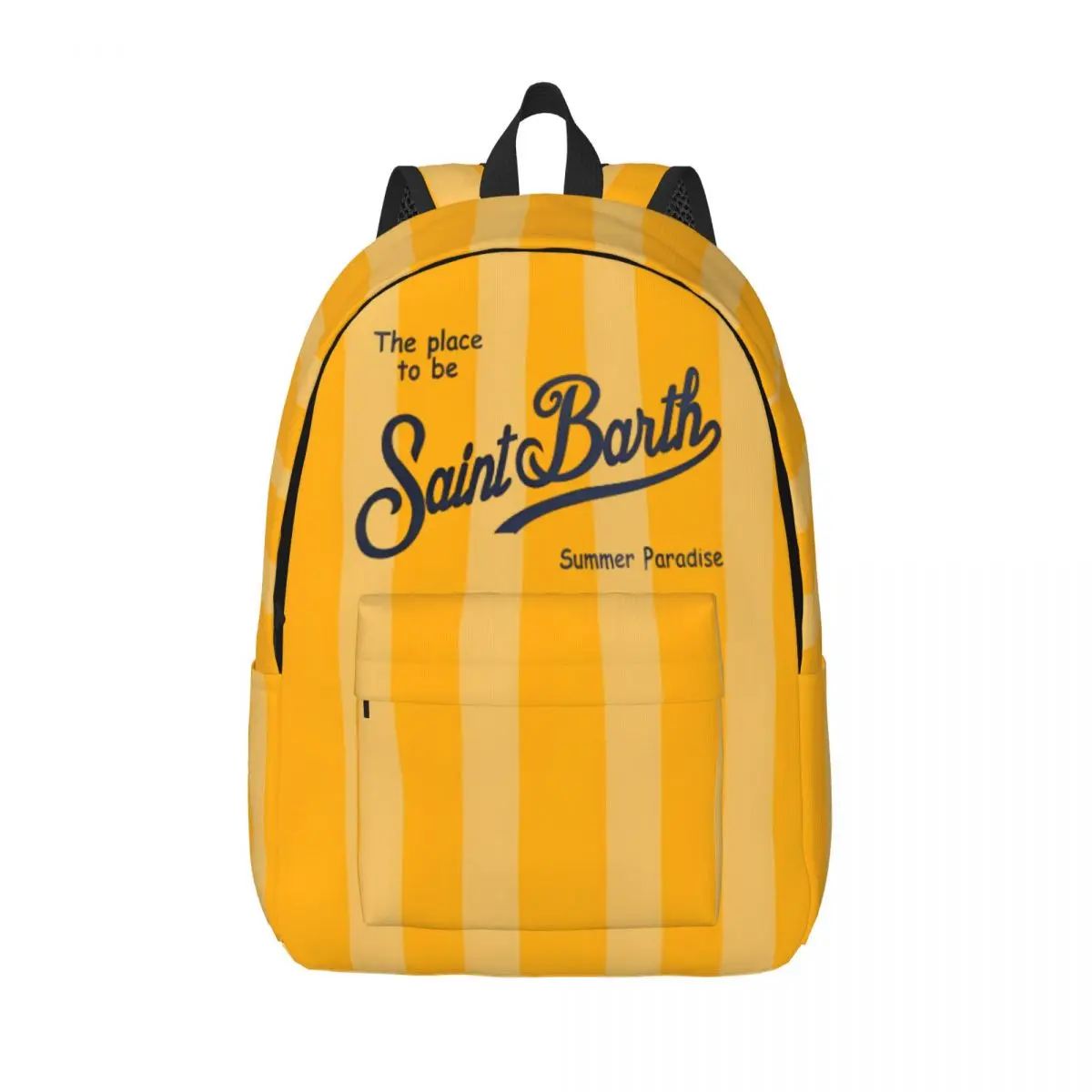 

The Place To Be SAINT BARTH Casual Backpack Lightweight Student Work Daypack for Men Women Laptop Canvas Bags