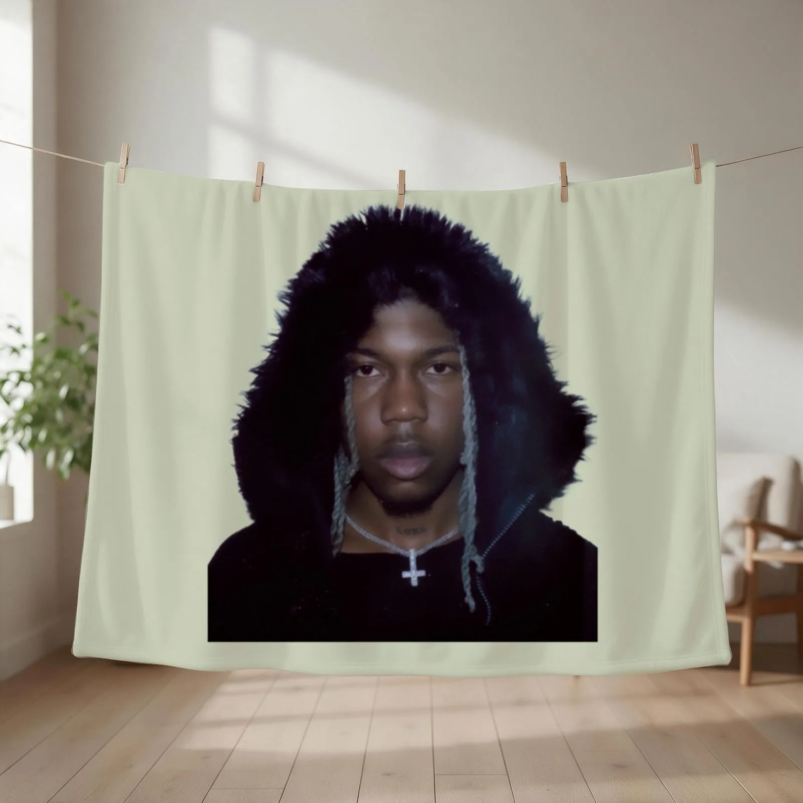 Destroy Lonely Musician Throw Blanket couch cozy soft plush fuzzy picnic outdoor blanket