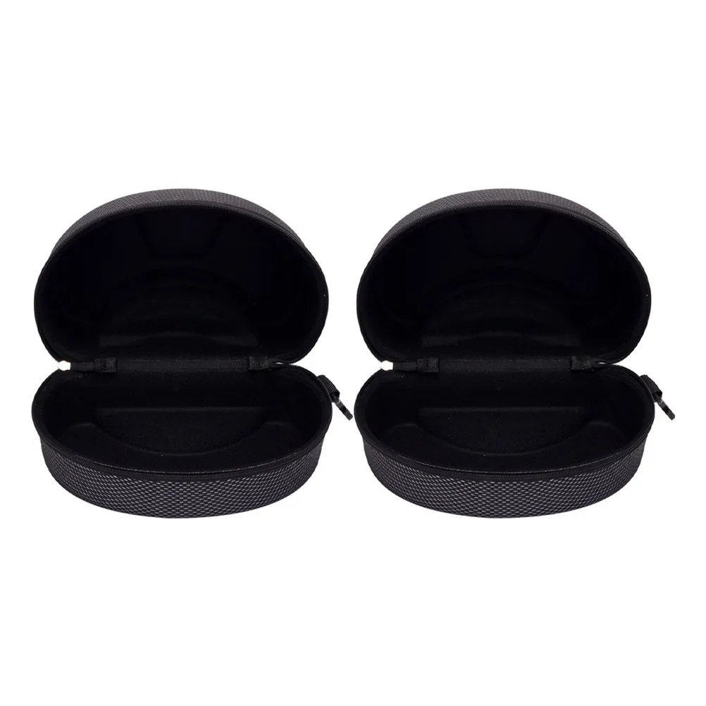 2Pcs Large Hard Shell Goggle Case for Ski Motorcycle Snow Sports Enhanced Design Waterproof Shockproof Padding