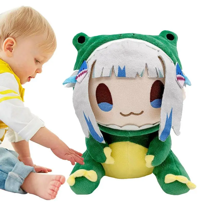 Gawr Gura Plush Doll Toys Anime Hololive VTuber Shark Girl Dino Gura Apexs Predator Figure Cosplay Clothing Pillow Plush Gift To