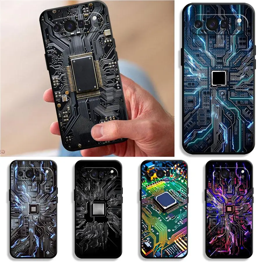 Retro Circuit Board Funda Phone Cover Case for Google Pixel 10A 9a 6a 6 7 8 Pro 8a 10 9 Pro XL 7a