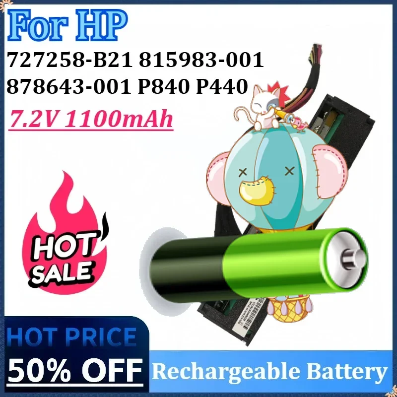

7.2V 1100mAh 878643-001 MC96 815983-001 871264-001 TNN-IS6A Battery for HP Smart Array P840AR P440AR Raid Controller