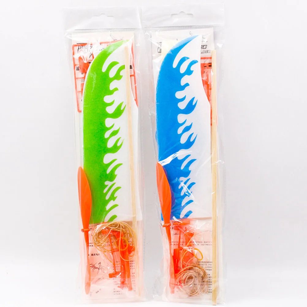 3 قطعة شريط مطاطي يعمل بالطاقة الشراعية قسط لتقوم بها بنفسك الهوائية تحلق اليدوية آمنة للأطفال اللعب في الهواء الطلق هدية تحسين التنسيق #1