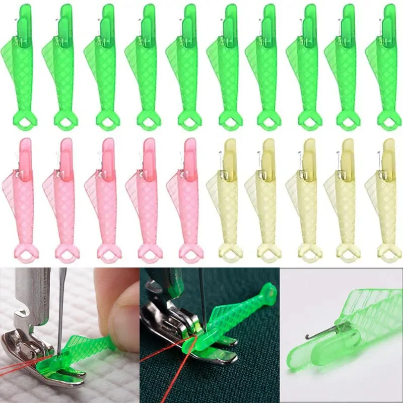 Automatic Needle Threader DIY Tool Home Hand Sewing Machine Device Thread Auto Needle Cross Stitch Sewing Accessories