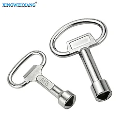 Tap Water Valve Triangle Wrench Chassis Cabinet Door Elevator Door Lock Valve Key Multi-purpose Triangle Key