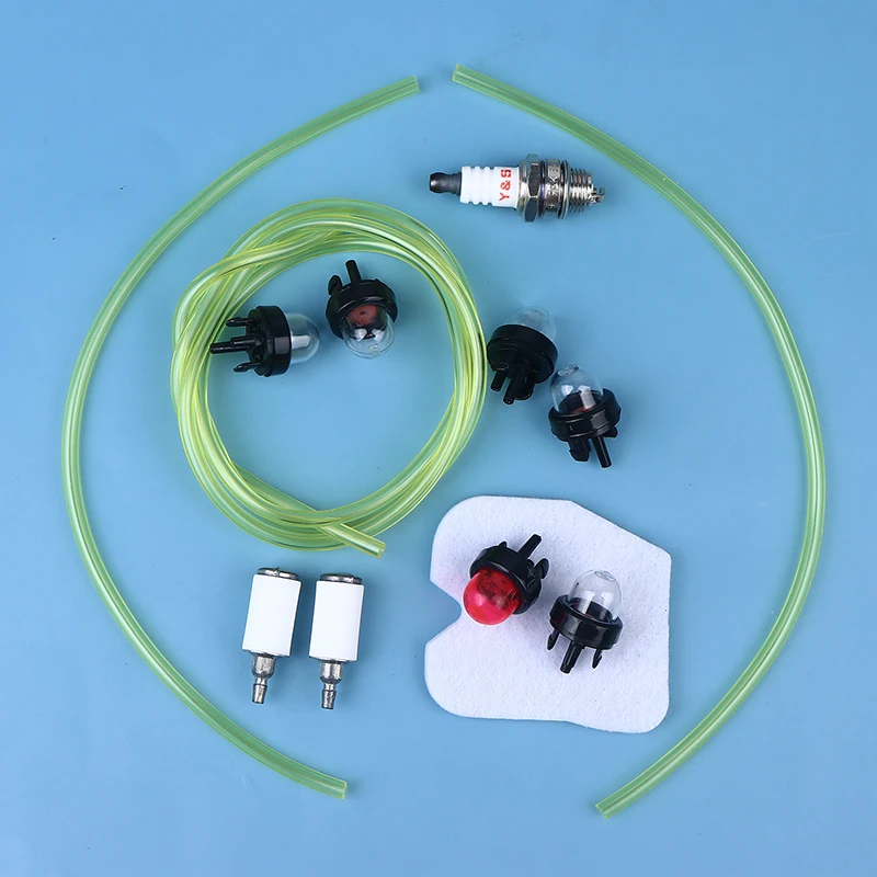1Set Primed Bulb With Fuel Line Carburetor Oil Bubble Fuel Pump Primer For Trimmer Whipper Snipper Chainsaw Carburetter Parts