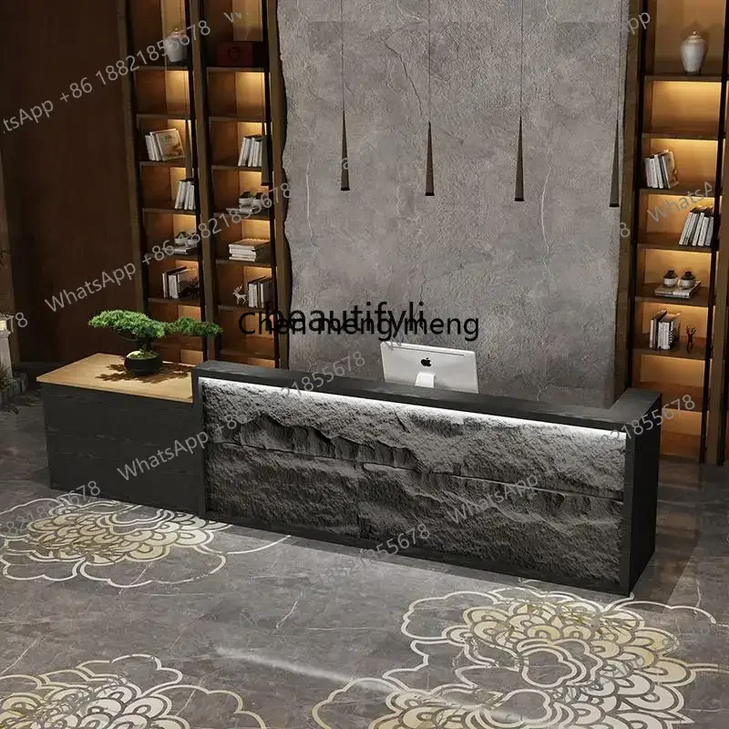 

Новая китайская стойка регистрации Салон красоты Ретро-бар Еда и напитки Касса B & B Стойка регистрации отеля