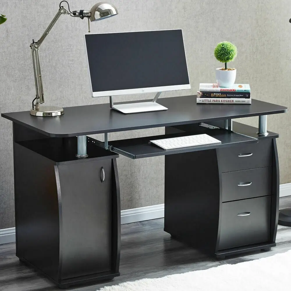 Computer Desk PC Laptop Table w/Drawer Home Office Study Workstation 3 Colors