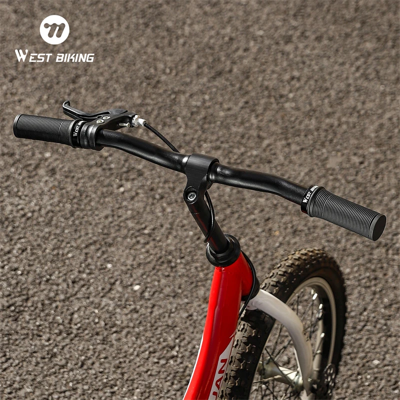 WEST BIKING Children's Bike Grips TPR Anti-slip Shock Absorption Kids Bike Handlebar Cover 22.2mm Standard Diameter MTB Grips