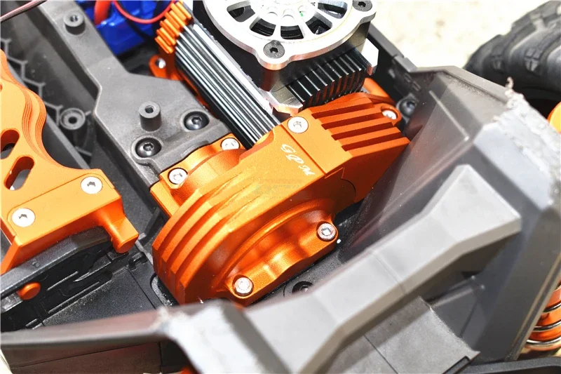 GPM سبيكة معدنية غطاء الترس الرئيسي حماية ل TRAXXAS 1/10 MAXX شاحنة وحش 89076-4 RC جزء السيارة