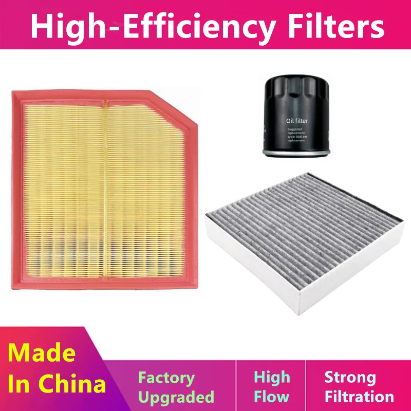 

3pcs/Filter Set For Faw Hong Qi Hongqi H9 2.0t 2.5t H9+ 3.0t/2021 2022 2023 2024/Oil, Air Engine Room Filter/Auto Parts