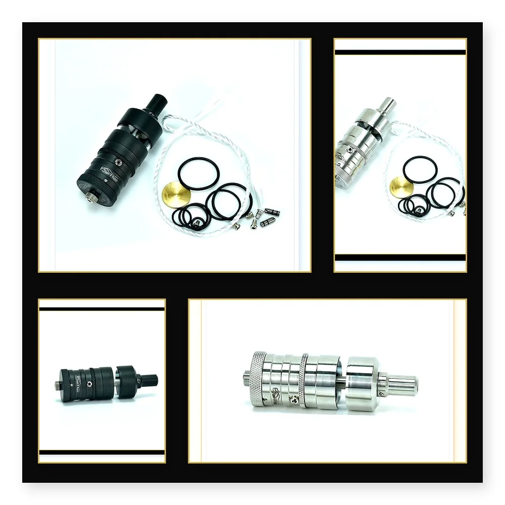 Flash e-Vapor V4.5S+ 23mm RTA Rebuildable Tank Atomizer - 4.5ml Capacity, Stainless Steel & Glass Design