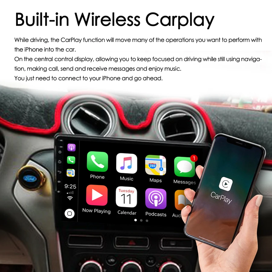 Ai Voice Control Android 13 Auto Radio Voor Ford Mondeo 4 Mk4 2010 2013 2014 Multimedia Video Speler Stereo Gps Draadloze Carplay