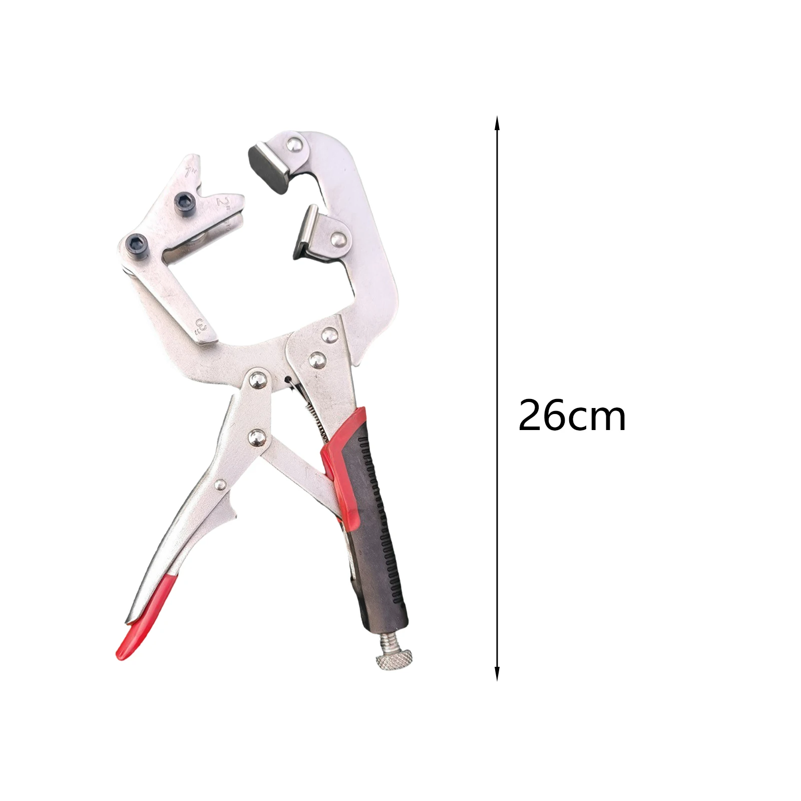 Locking Pliers Nonslip Handle 10 inch Metal Tool Locking Clamps Clamp Set Welding Pipe Plier for Woodworking Home