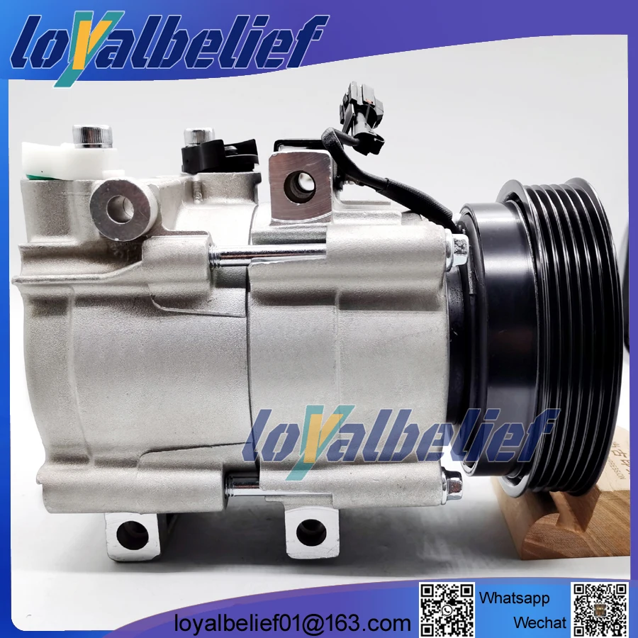 For Car Hyundai Santa Fe V6 3.5L DOHC ONLY 2003-2006 HS18 AC Compressor 97701-26350 9770126350 CO 10921C 57198 6512202 TEM255305